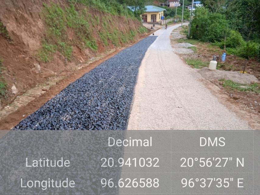 Completed road section